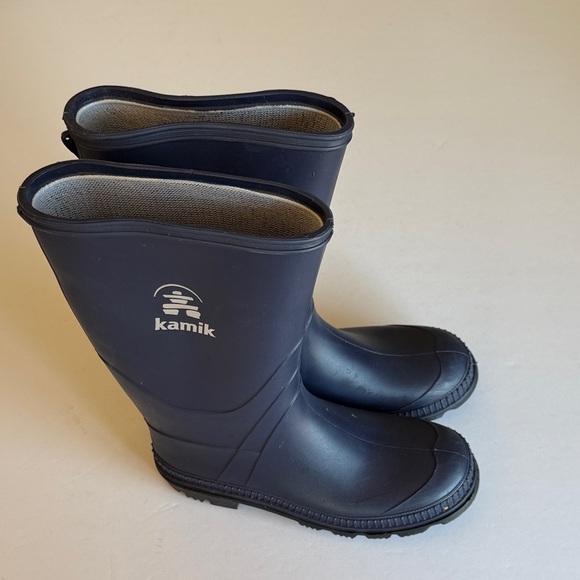 Kamik Other - Kamik rain boots kids size 4 navy blue VGUC